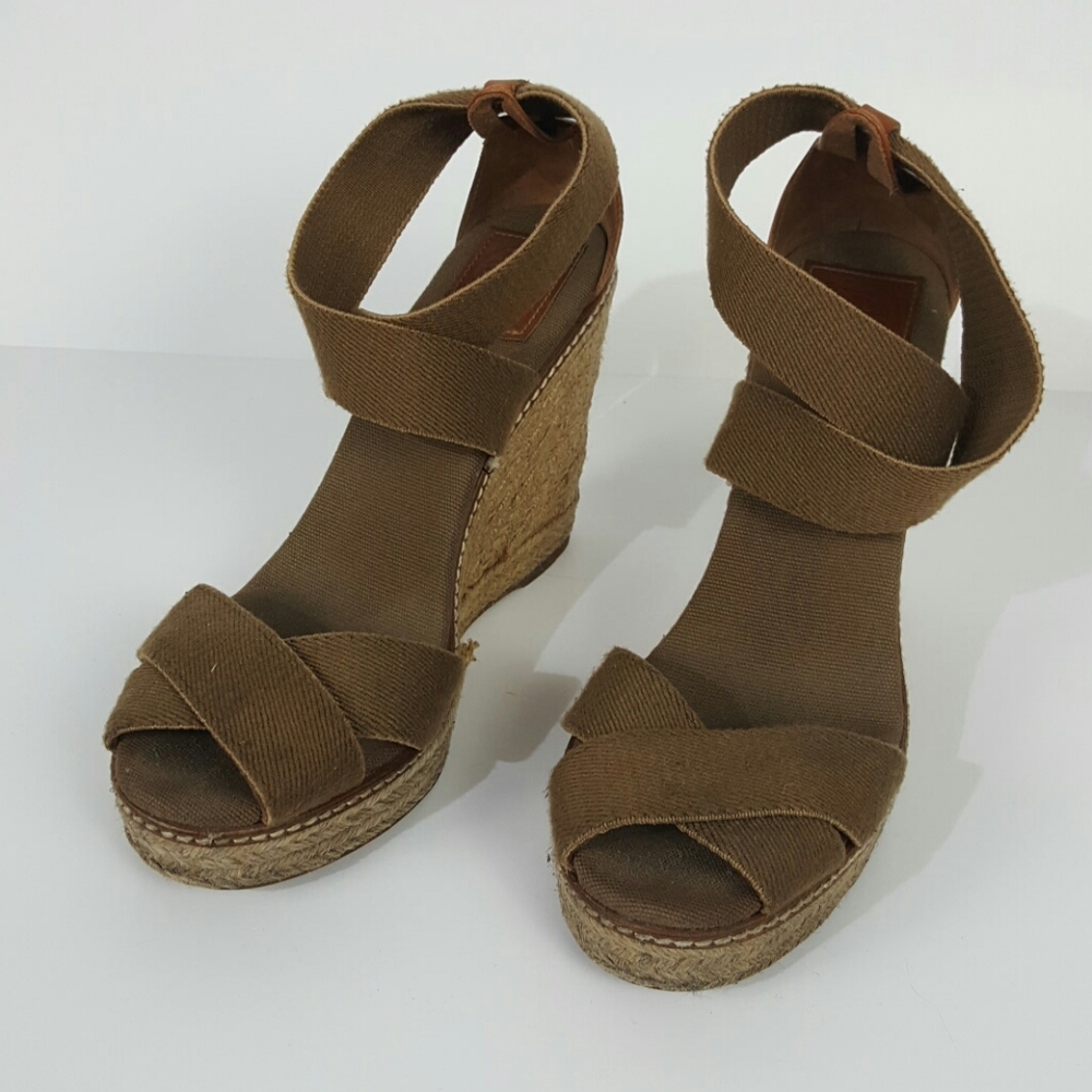 Tory Burch sandals platform espadrille women size 9B